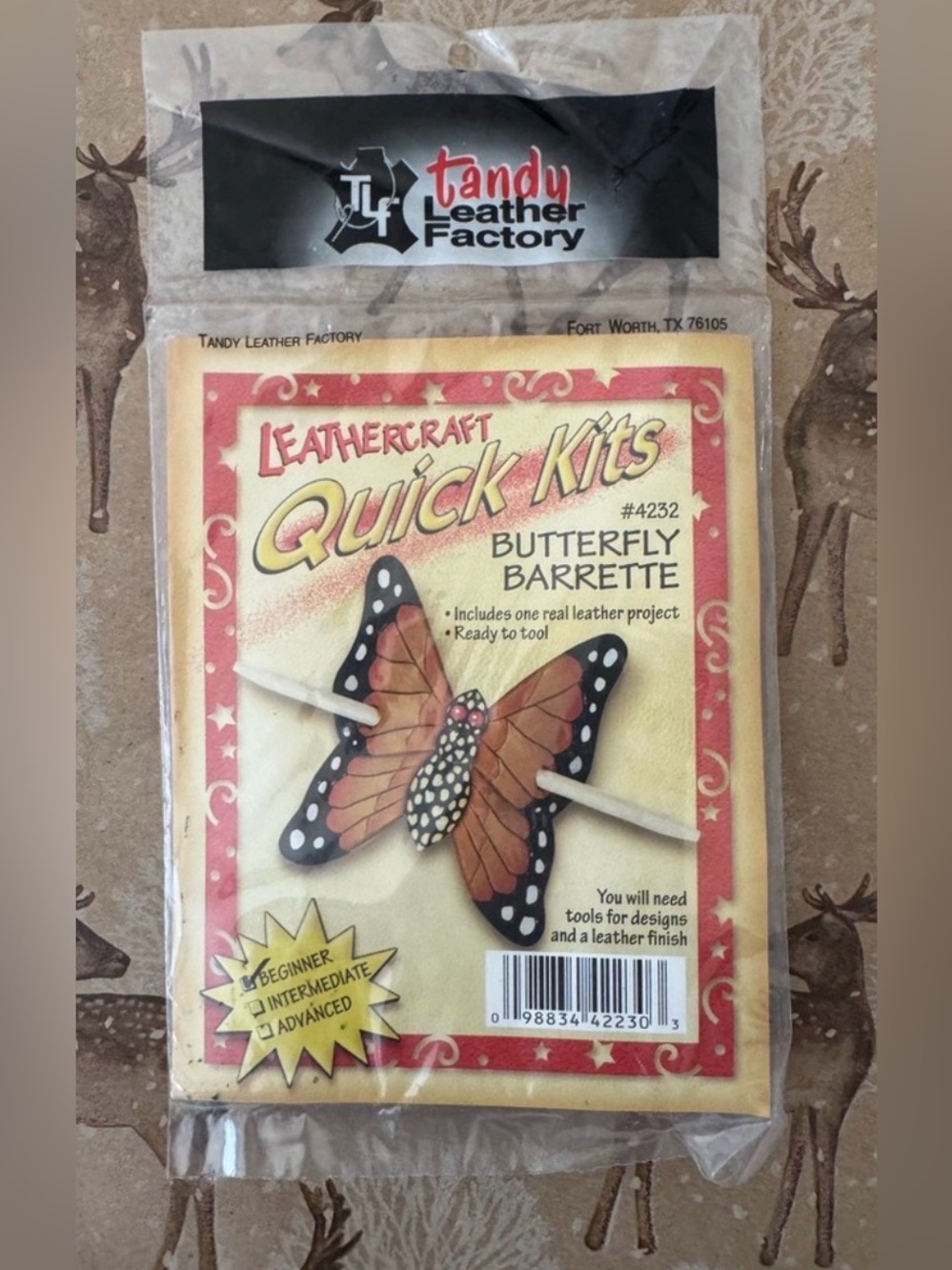 Tandy Leather Factory Butterfly Barrette Kit